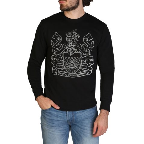 Aquascutum FAI001 Cуитчър за Мъже Черно