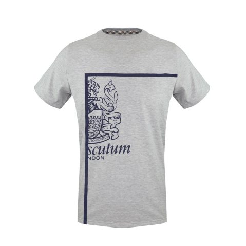 Aquascutum TSIA127 тениска за Мъже Cив