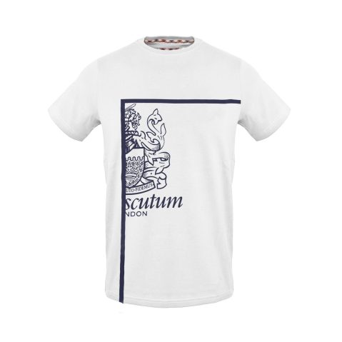 Aquascutum TSIA127 тениска за Мъже бял