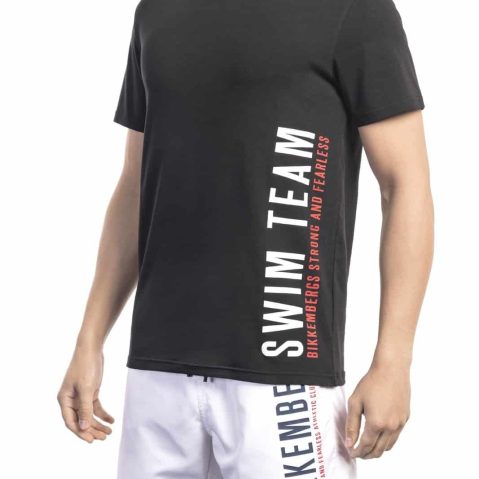 Bikkembergs Beachwear BKK1MTS04 тениска за Мъже Черно