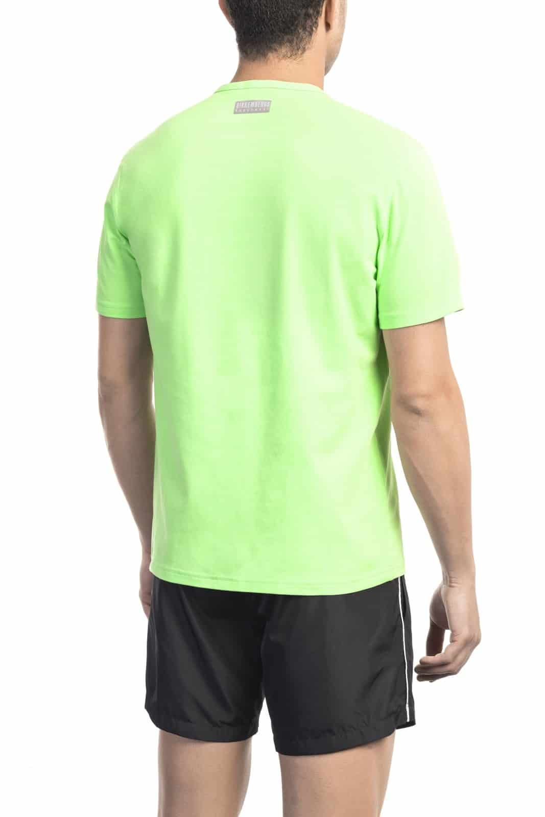 Bikkembergs Beachwear BKK1MTS02 тениска за Мъже Зелен Bikkembergs Beachwear BKK1MTS02 тениска за Мъже Зелен