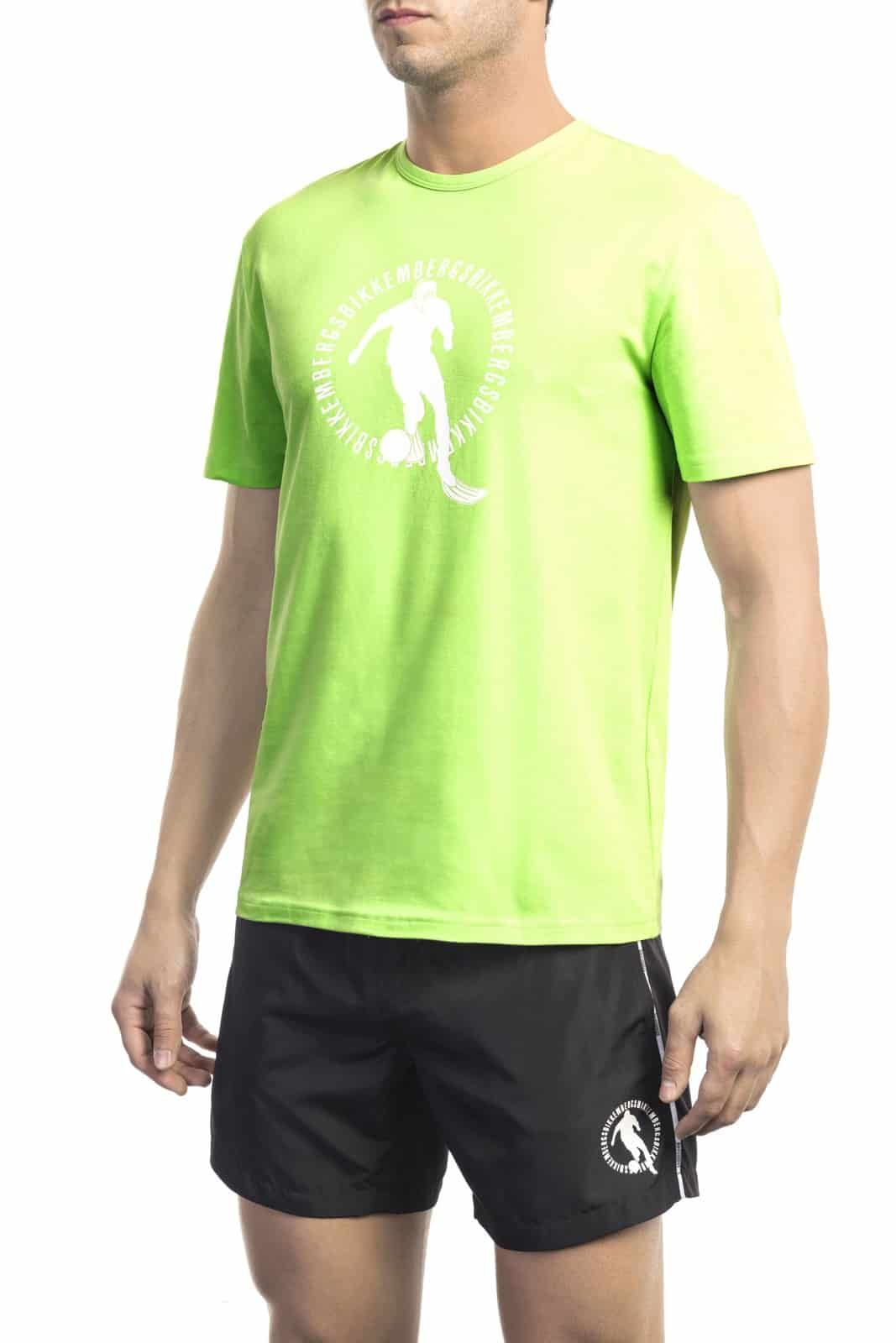 Bikkembergs Beachwear BKK1MTS02 тениска за Мъже Зелен Bikkembergs Beachwear BKK1MTS02 тениска за Мъже Зелен