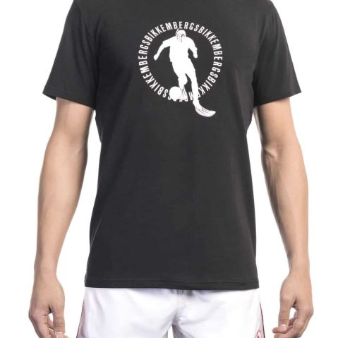 Bikkembergs Beachwear BKK1MTS02 тениска за Мъже Черно