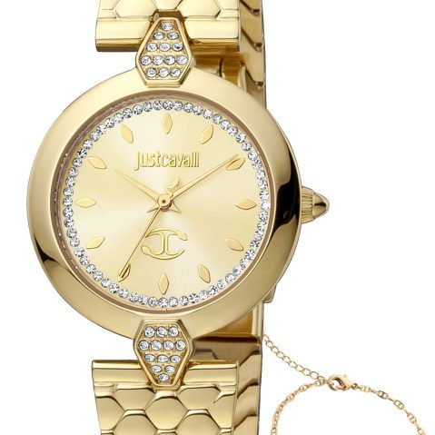 Just Cavalli JC1L194M часовник за Жени Жълт