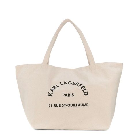 Karl Lagerfeld 201W3138 Чанта за пазаруване за Жени Kафяв