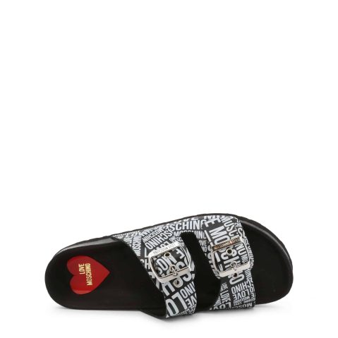Love Moschino JA28073G1EIJ0 джапанки и чехли за Жени Черно