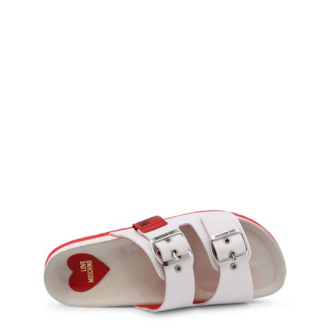 Love Moschino JA28103G1EIAZ джапанки и чехли за Жени бял