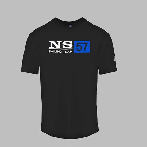 North Sails 9024050 тениска за Мъже Черно