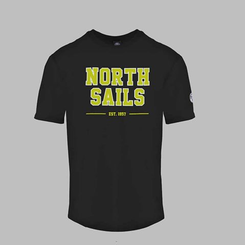 North Sails 9024060 тениска за Мъже Черно