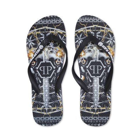Philipp Plein BRD_90199 джапанки и чехли за Унисекс Черно