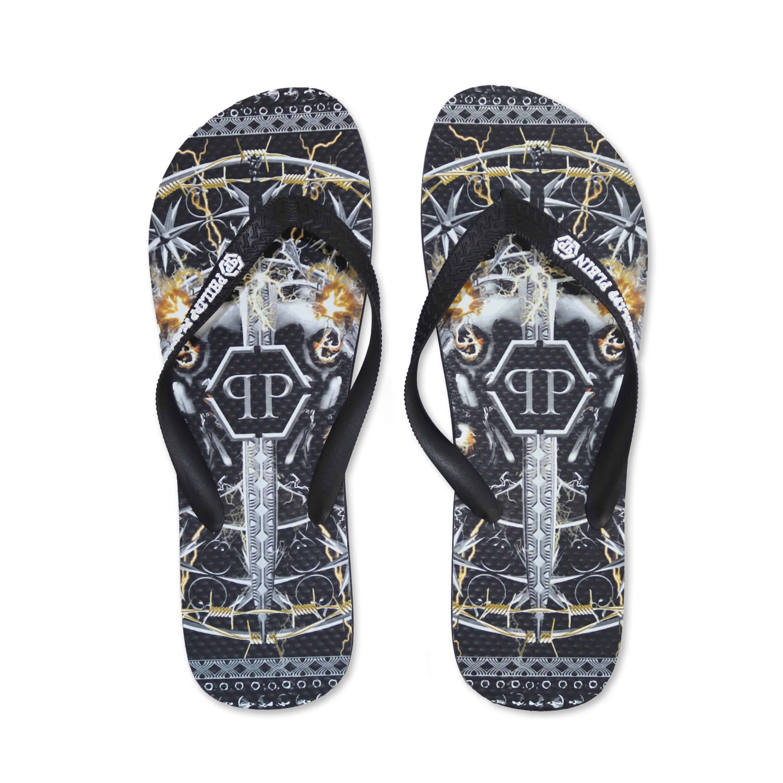 Philipp Plein BRD_90199 джапанки и чехли за Унисекс Черно Philipp Plein BRD_90199 джапанки и чехли за Унисекс Черно