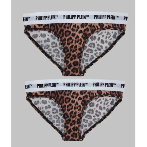 Philipp Plein DUPM_BI-PACK Xлъзгане за Жени Kафяв