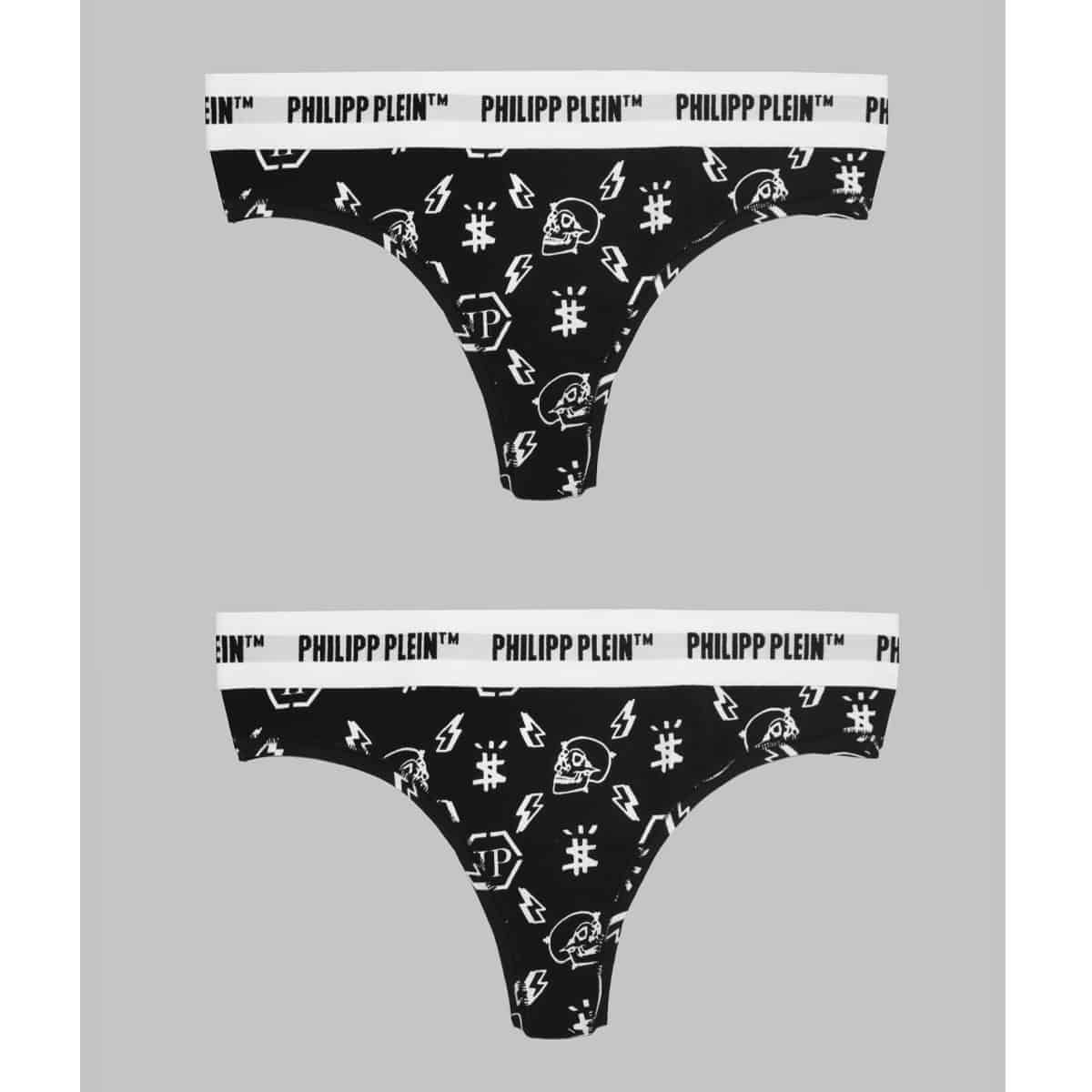 Philipp Plein DUPP_BI-PACK Xлъзгане за Жени Черно Philipp Plein DUPP_BI-PACK Xлъзгане за Жени Черно