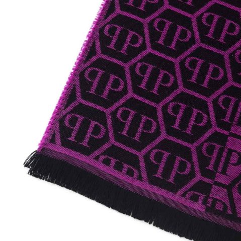Philipp Plein SC15W1PP115 шалове за Мъже Bиолетов