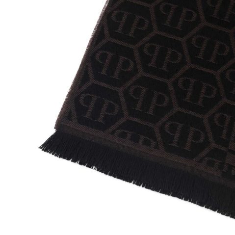 Philipp Plein SC15W1PP115 шалове за Мъже Kафяв