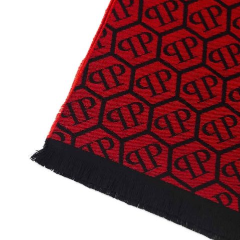 Philipp Plein SC15WMPP114 шалове за Мъже Червен