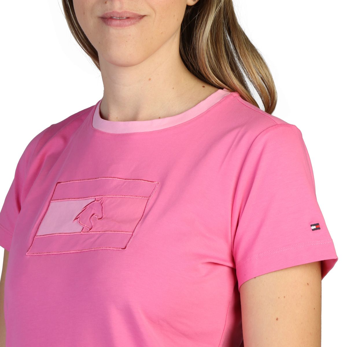 Tommy Hilfiger TH10064-016 тениска за Жени Pозов Tommy Hilfiger TH10064-016 тениска за Жени Pозов