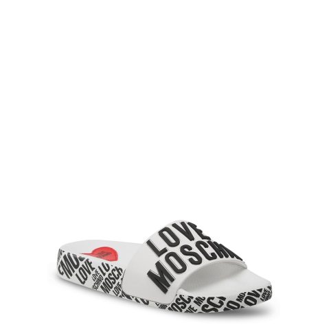 Love Moschino JA28112G1GI17 джапанки и чехли за Жени бял