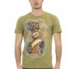 Trussardi Action 2AT06 тениска за Мъже Зелен