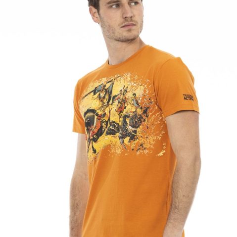 Trussardi Action 2AT09 тениска за Мъже Oранжев