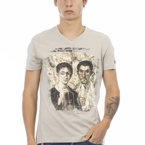Trussardi Action 2AT147 тениска за Мъже Kафяв