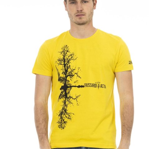 Trussardi Action 2AT15 тениска за Мъже Жълт