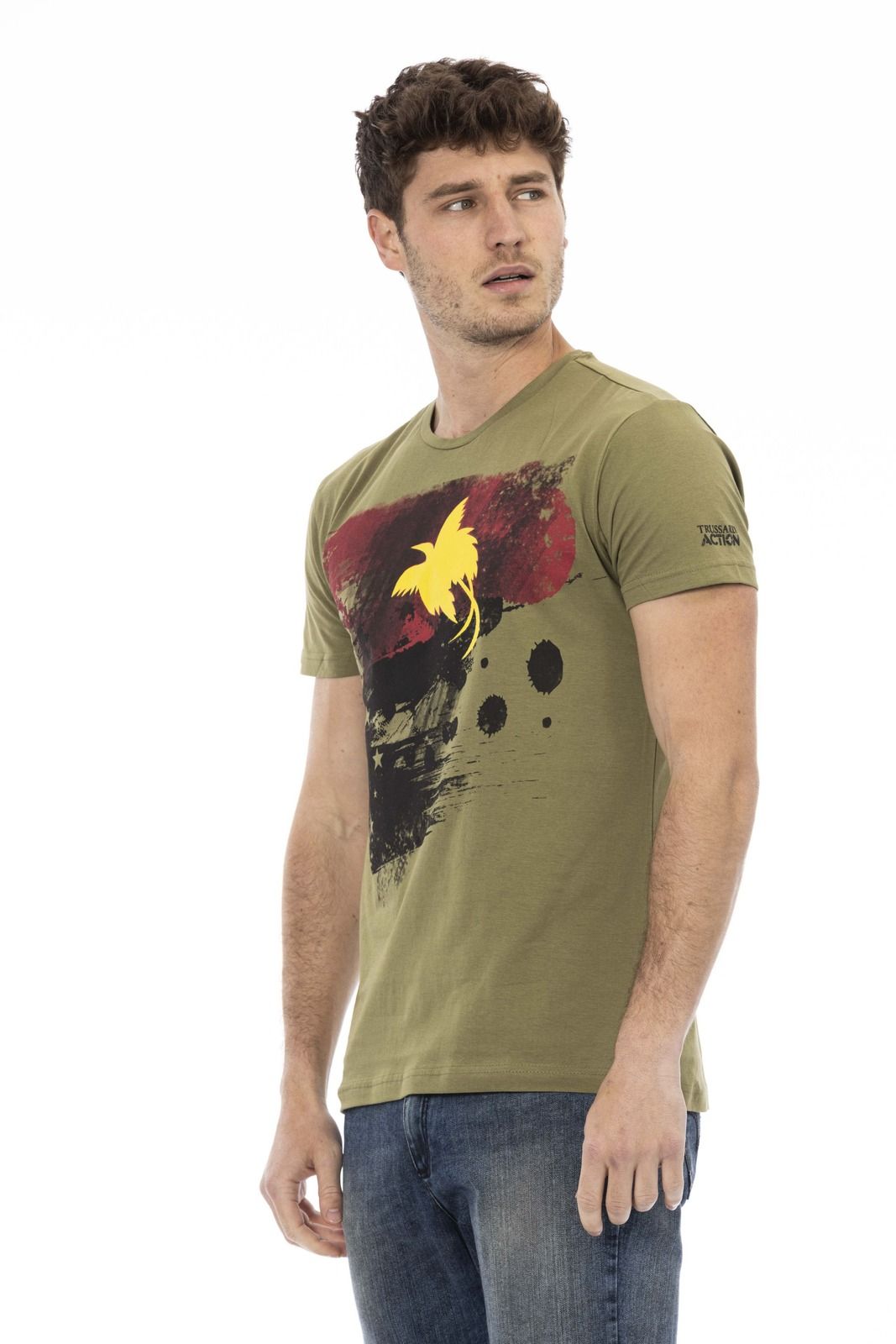 Trussardi Action 2AT16 тениска за Мъже Зелен Trussardi Action 2AT16 тениска за Мъже Зелен