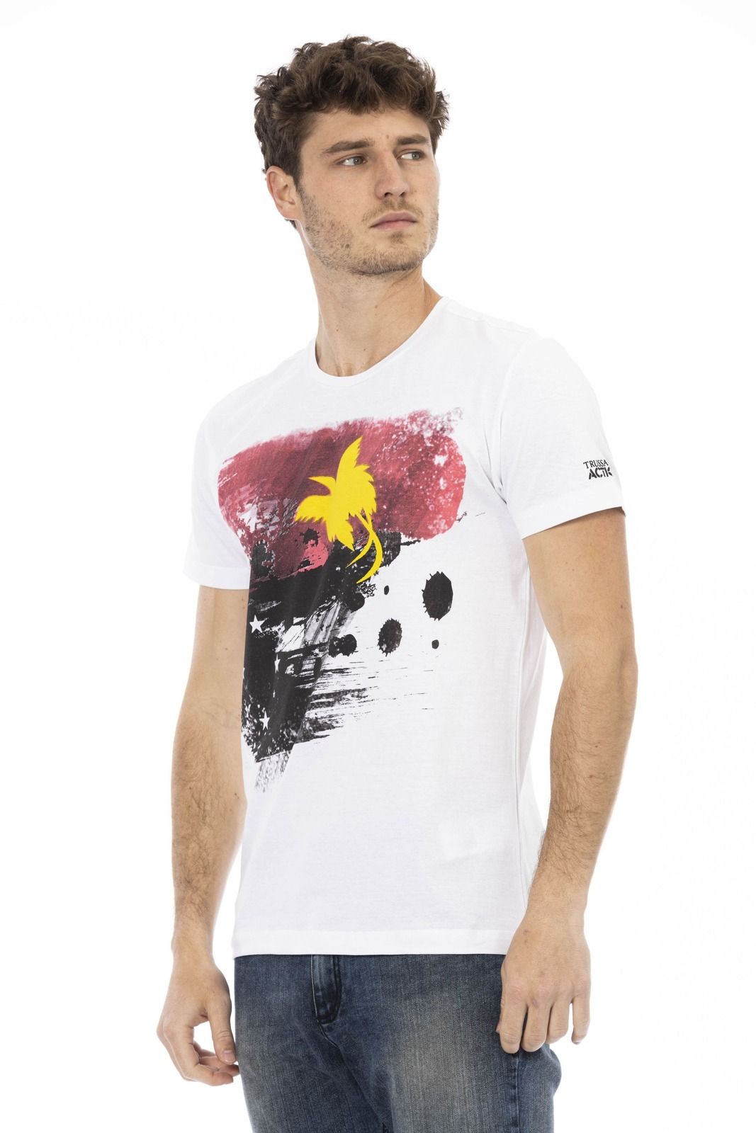 Trussardi Action 2AT16 тениска за Мъже бял Trussardi Action 2AT16 тениска за Мъже бял