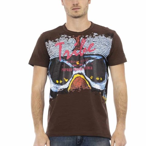 Trussardi Action 2AT18 тениска за Мъже Kафяв