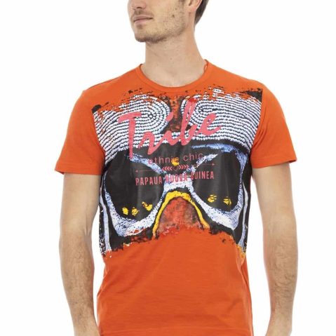 Trussardi Action 2AT18 тениска за Мъже Oранжев