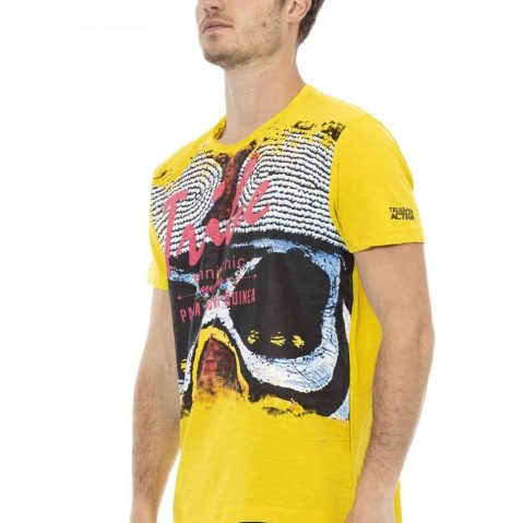 Trussardi Action 2AT18 тениска за Мъже Жълт