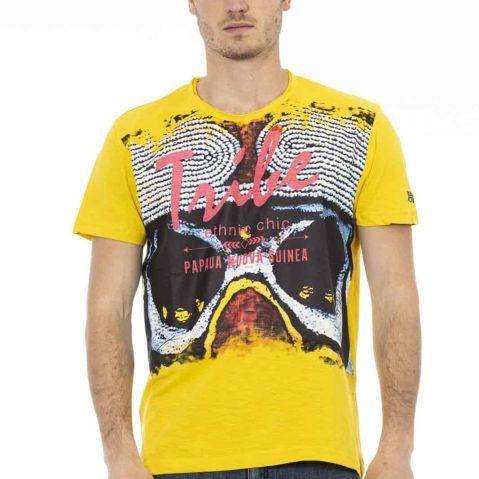 Trussardi Action 2AT18 тениска за Мъже Жълт