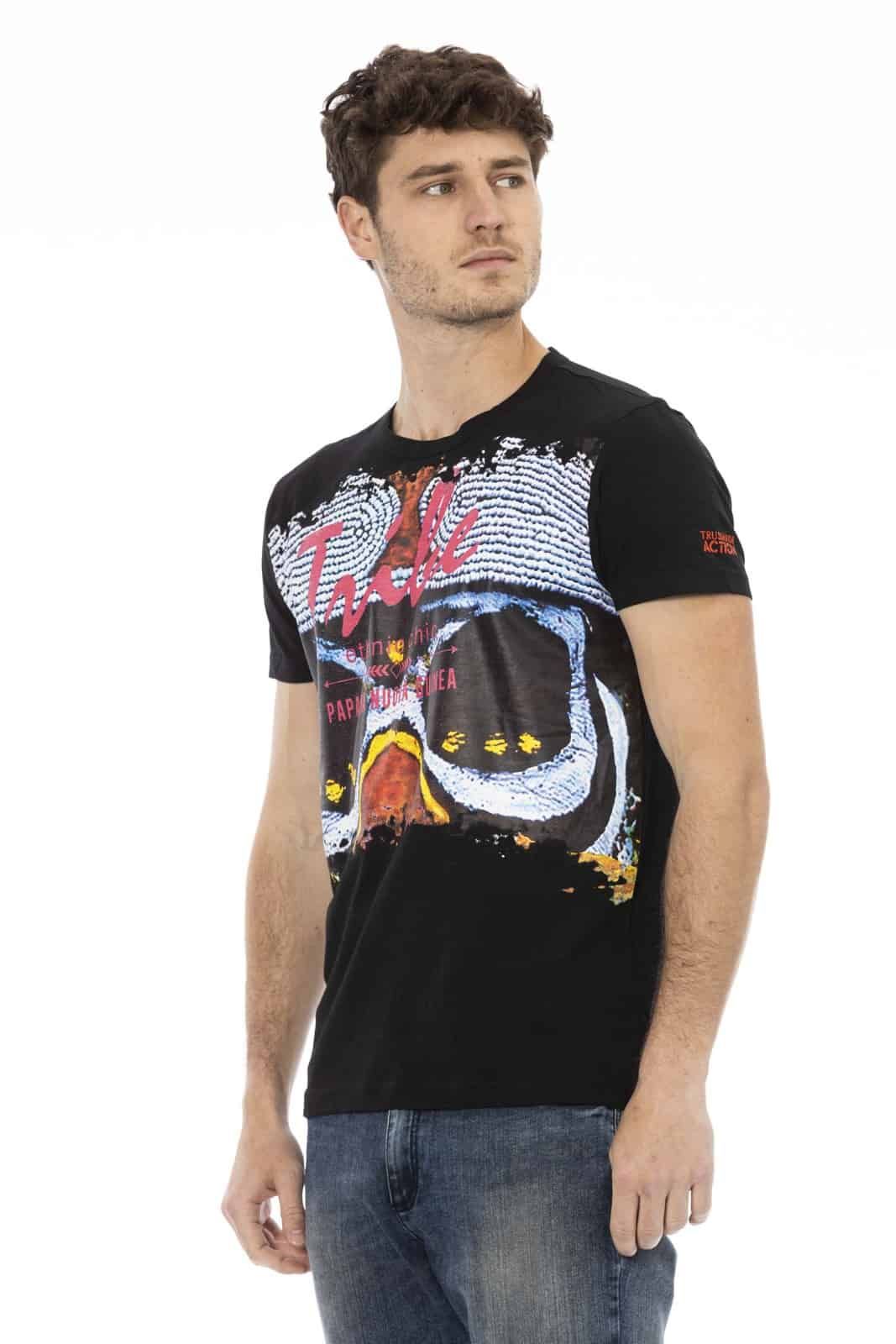 Trussardi Action 2AT18 тениска за Мъже Черно Trussardi Action 2AT18 тениска за Мъже Черно