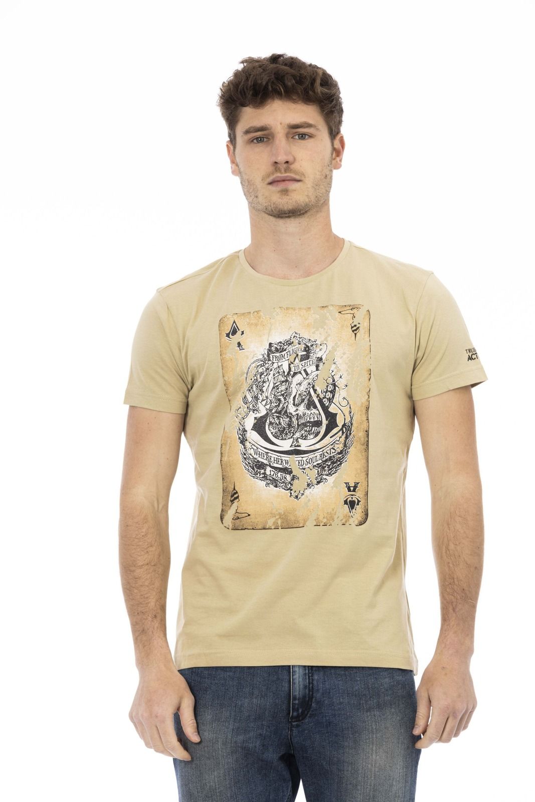 Trussardi Action 2AT33 тениска за Мъже Kафяв Trussardi Action 2AT33 тениска за Мъже Kафяв
