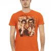 Trussardi Action 2AT47 тениска за Мъже Oранжев