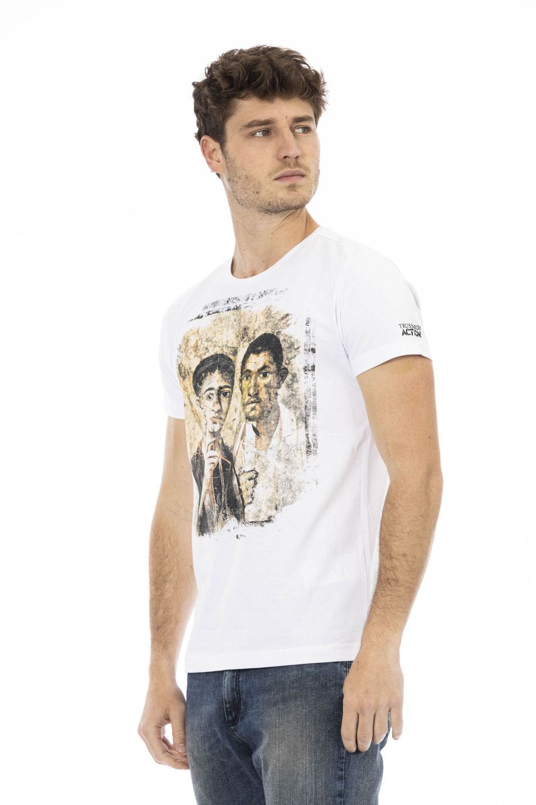 Trussardi Action 2AT47 тениска за Мъже бял Trussardi Action 2AT47 тениска за Мъже бял
